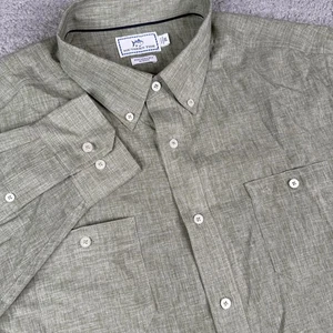 Southern Tide Shirt Mens XL Green Performance Long Sleeve Button Down Skipjack - Picture 1 of 13