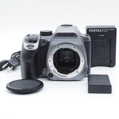 Pentax K-70 Body Silver Working - Image 1 of 4