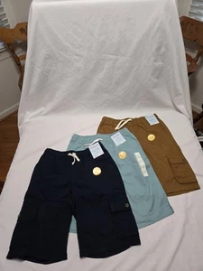 3 Boys Cat & Jack Pull On Shorts Large 12/14 New with Tags Easy On Easy Off - Picture 1 of 11