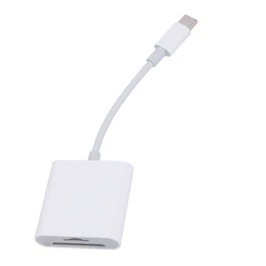 2 In 1 USB C Adapter Card Reader Support Camera Storage Card Memory Card For CB - Afbeelding 1 van 22