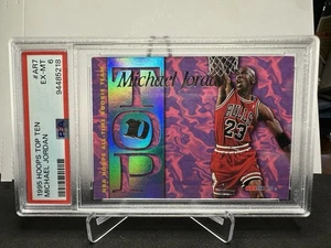 1995-96 Hoops Michael Jordan Top Ten #AR7 Bulls PSA 6 - Bild 1 von 2