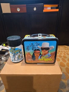 Vintage 1980 The Legend Of The Lone Ranger Metal Lunchbox/Thermos. EUC - Picture 1 of 13