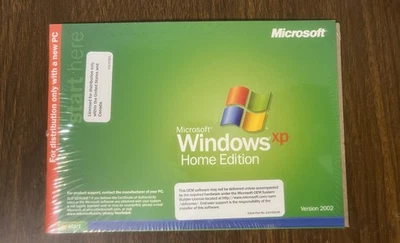 Диск переустановки программного обеспечения Microsoft Windows XP Home Edition 2002 SP2 CD OEM ЗАПЕЧАТАННЫЙ - Изображение 1 из 4