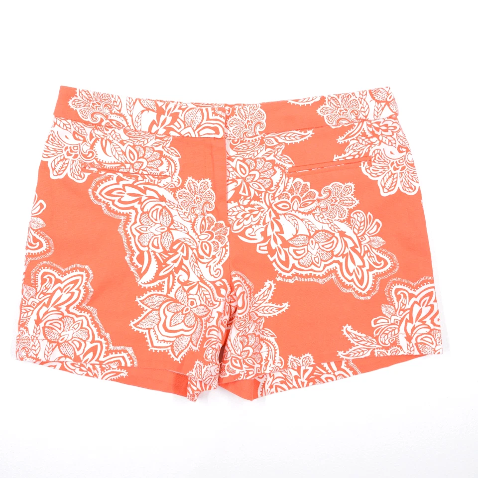 Pantalones Cortos Chinos Willi Smith Melocotón/Naranja Blanco Floral A Medida Para Mujer 8 exc Foto 1 de 4