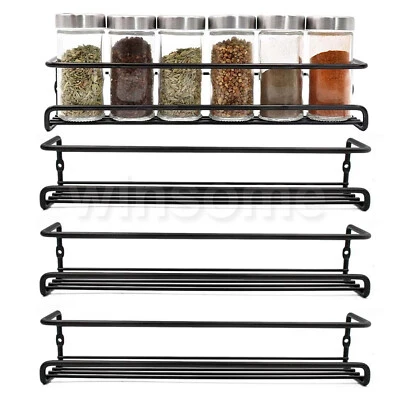 Organizador de gabinete de almacenamiento de pared 2/4 piezas frasco de especias de hierba armario puerta armario de cocina Foto 1 de 4
