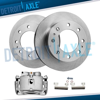 Front Disc Rotors + Left Brake Caliper for Chevy GMC Silverado Sierra 2500 3500 - Image 1 of 4