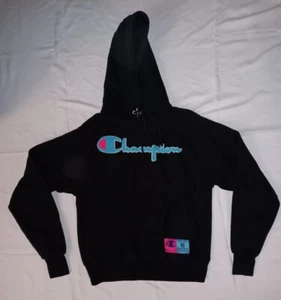 Champion Reverse Weave Unisex Small Black Hoodie - Bild 1 von 8