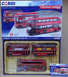 Corgi Original Omnibus OM49904 3-bus set London Transport Trolleybus Routemaster