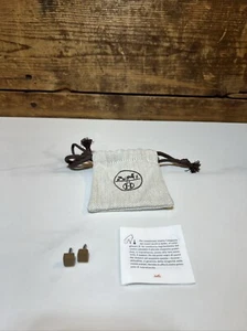 Hermes Paris Pair Women's Replacement Shoe Heel Tip/Part w/Drawstring Bag - Picture 1 of 7