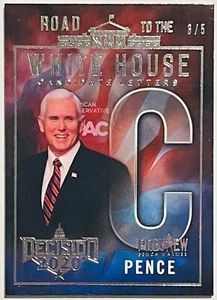 MIKE PENCE 2020 #d 3/5 DECISION PREVIEW CARD ROAD TO WHITE HOUSE LETTER C - Picture 1 of 2