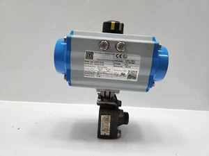 AIR TORQUE Starline AT201U S12B Pneumatisch Stellmotor mit Kugel Ventil 135SGS - Picture 1 of 11