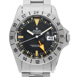 ROLEX Explorer II 1655 black Straight second hand 32 Number antique mens - Picture 1 of 12