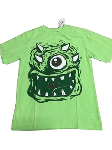NWT TCP Boys One Eye Monster T-shirt Green Size XL (14) - Picture 1 of 3