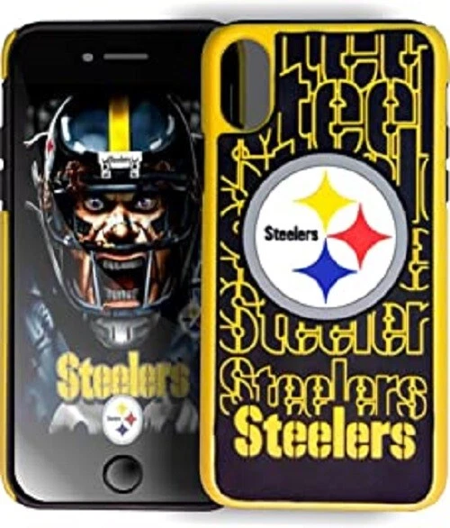 Funda híbrida de repetición FOCO NFL Pittsburgh Steelers para iPhone X y XS (5,8") Foto 1 de 1