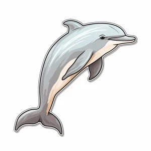 Autoaufkleber Sticker Niedlicher Delfin Aufkleber - Picture 1 of 1