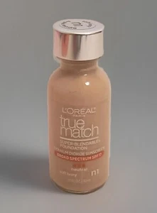 RARE HTF L’Oréal True Match Super-Blendable Makeup, N1 Soft Ivory SPF 17 NEW - Picture 1 of 3