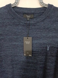 Next Mens Casual Navy Jumper, Size M 39-41in, Regular Tall Fit, RRP £24 - Picture 1 of 7