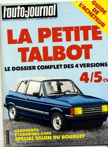 L'AUTO JOURNAL n°17 01/10/1981 - Imagen 1 de 1