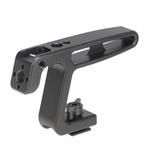 Mini Top Handle Grip with Cold Shoe for DSLR Vlogging Camera Cage Rig Black - Picture 1 of 12