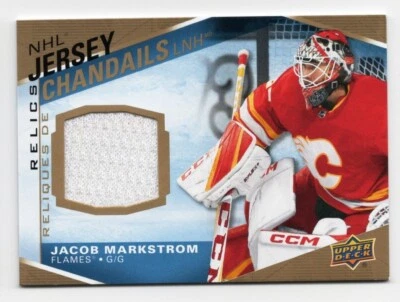 2023-24 Upper Deck Tim Hortons NHL Jersey Relics #J-JM Jacob Markstrom - Image 1 of 4