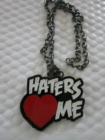 Haters Love Me The Miz Chain Pendant Necklace Wrestling WWE AEW Impact NXT WWF Cover