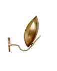 1 Light Curved Shades Vintage Wall Sconce Mid Century Brass Wall Fixture A1