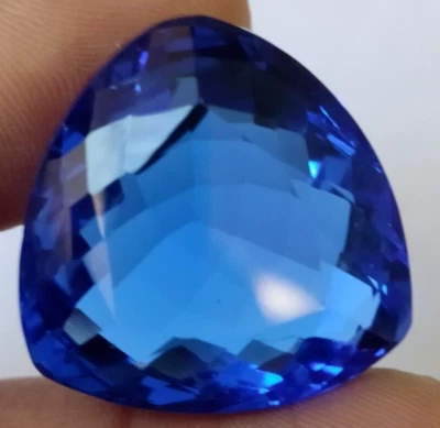 Blue Tanzanite 80.70 Ct. Trillion Faceted Cut Loose Gemstone Gifts for Birthday - Image 1 of 4