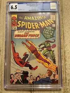 AMAZING SPIDER-MAN 17 - CGC - F+ 6.5 - 2ND APPEARANCE OF GREEN GOBLIN (1964)
