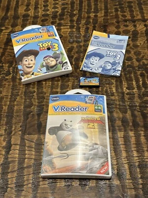 Vtech DISNEY PIXAR TOY STORY 3 Reading Learning Game & Kung Fu Panda 2 - NEW - Image 1 of 4