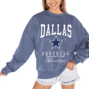 NWT Gameday Couture Vintage Wash Navy Sweatshirt NFL Dallas Cowboys - Size Small - Picture 1 of 6