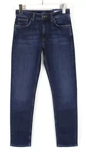 Gant Mid-Rise Slim Vaqueros Mujer W27/L32 Cremallera Fly Verblichen Logo Azul - Imagen 1 de 6