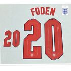 England Phil Foden 20 Home Nameset 2021 Football Heat Transfer Shirt Printing