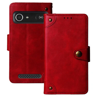 GUKAS Flip Genuine Real Leather Phone Case Stand TPU Silicone Cover For Doro 8040 8042