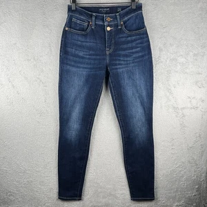 Lucky Brand Womens 6/28 Jeans Blue Dark Wash Mid Rise Super Skinny Ava Denim - Picture 1 of 11