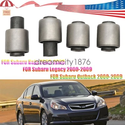 4x Buje de brazo de control para Subaru Legacy Outback Baja 2003-2006 trasero superior inferior Foto 1 de 4