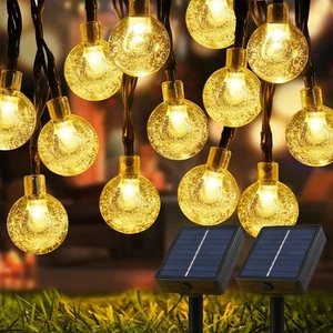 Solar Lights Outdoor Waterproof, 2 Pack Total 120LED 72FT Solar String Lights... - Picture 1 of 7
