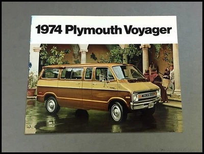 1974 Plymouth Voyager Van 8-page Vintage Car Sales Brochure Catalog Foto 1 de 4