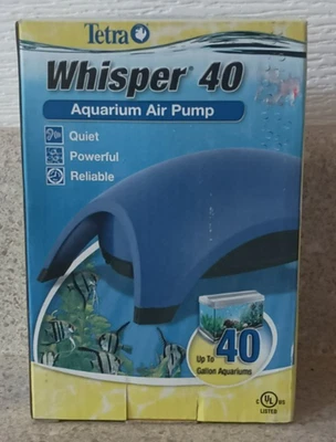Tetra Whisper 40 Aquarium Air Pump Up To 40 Gallon Aquariums - image 1 of 4