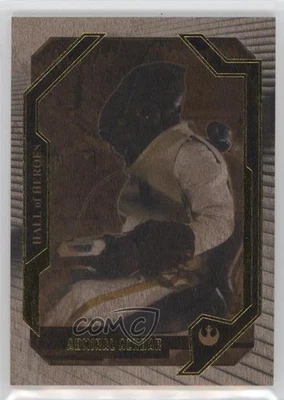 2017 Topps Star Wars Masterwork Hall of Heroes Wood 41/50 Admiral Ackbar 13iq - Image 1 of 3