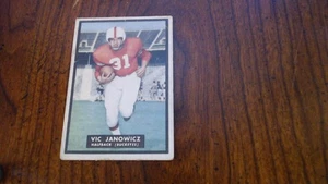 1951 Topps Magic Football #10 Vic Janowicz muy buen centrado - Imagen 1 de 2