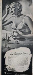1950 Platinum blonde in women's Life by Formfit bra vintage Fashion ad - Picture 1 of 1
