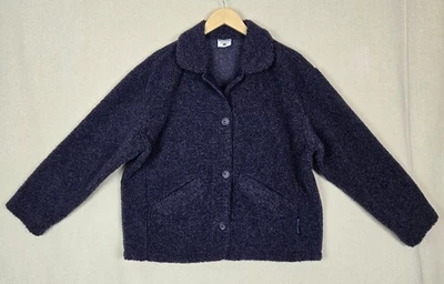 Chaqueta polar Columbia de colección para mujer mediana púrpura Sherpa pila abotonada Foto 1 de 4