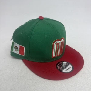 Nuovissimo berretto da baseball 9FIFTY - MLB squadra nazionale messicana cappello snapback verde/rosso - Foto 1 di 9