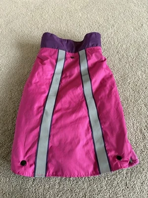 Hot pink and purple top paw sweater and coat set dog size XL - Image 1 of 3