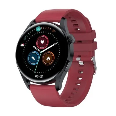 T33S Red smart watch Bluetooth call heart rate blood pressure Monitor  - Image 1 of 3