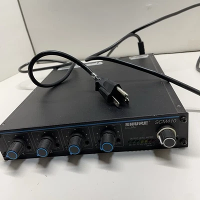 Shure SCM410 4-Channel Auto Microphone Mixer w/ power cord - Image 1 of 4