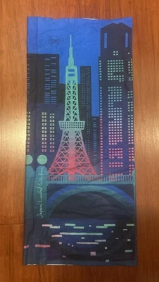Buff Multifuncional Cuello Japón Colección Limitada TOKYO NIGHTS GREEN 1 Talla Foto 1 de 4