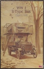 Roden WW1/World War One British B-Type Bus Pigeon Loft - 1/72 Scale Model Kit