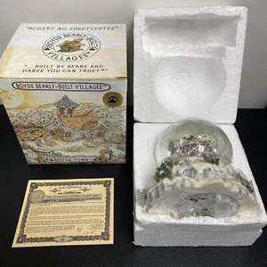 1E/35 Boyds Kringles Chabola Deseos de Invierno Globo de Agua Estatuilla Musical 19701 Difícil de Encontrar - Imagen 1 de 11