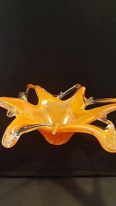 hand Blown Bowl Creamy orange - Picture 1 of 4